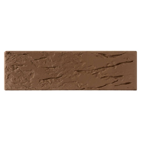 Кирпич лицевой Старый Оскол 0,7НФ коричневый рустик