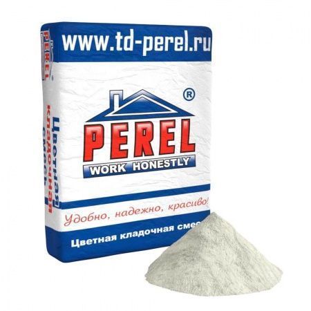 Смесь кладочная цветная Perel SL белый 0005 50 кг