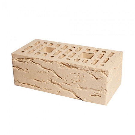 Кирпич Уралглавкерамика лицевой сливки рустика 1,4НФ