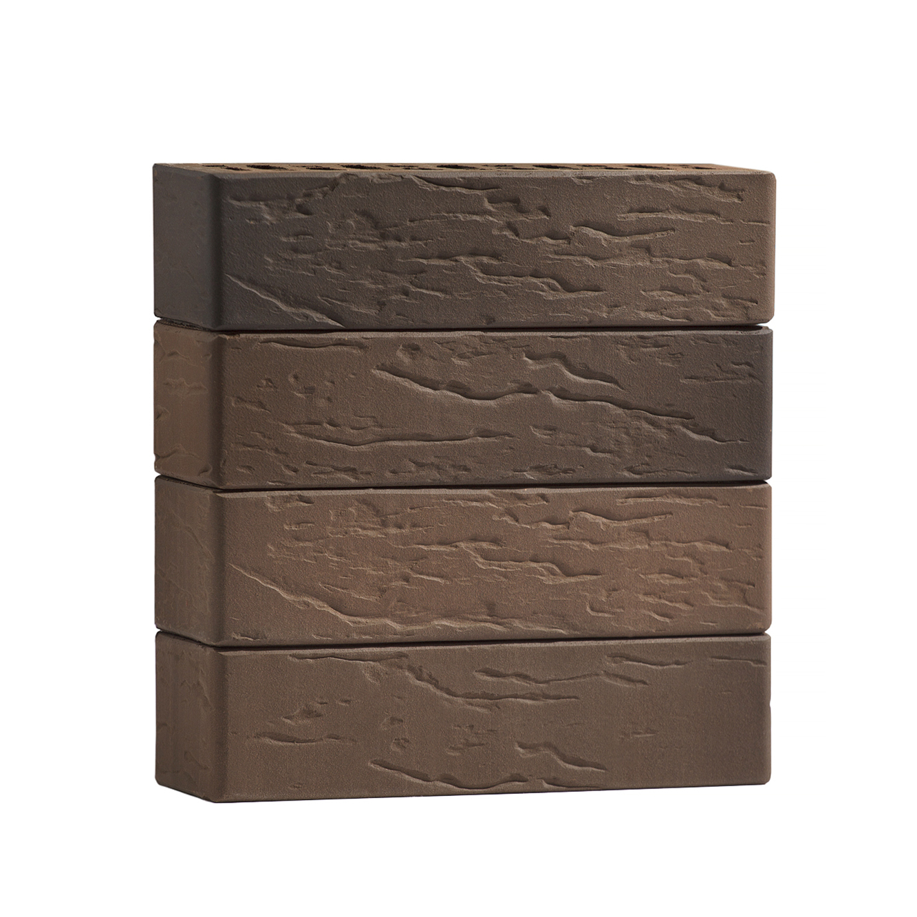 Кирпич лицевой Volgabrick Руст 0,7НФ №70