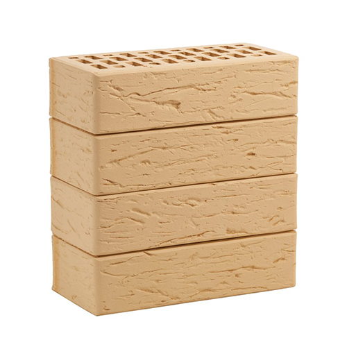 Кирпич ЛСР лицевой керамический пустотелый 1НФ бежевый рустик