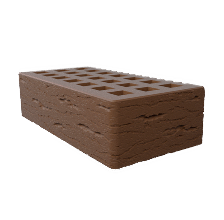 Саранский кирпич лицевой (СЗЛК) 1НФ шоколад ольха3